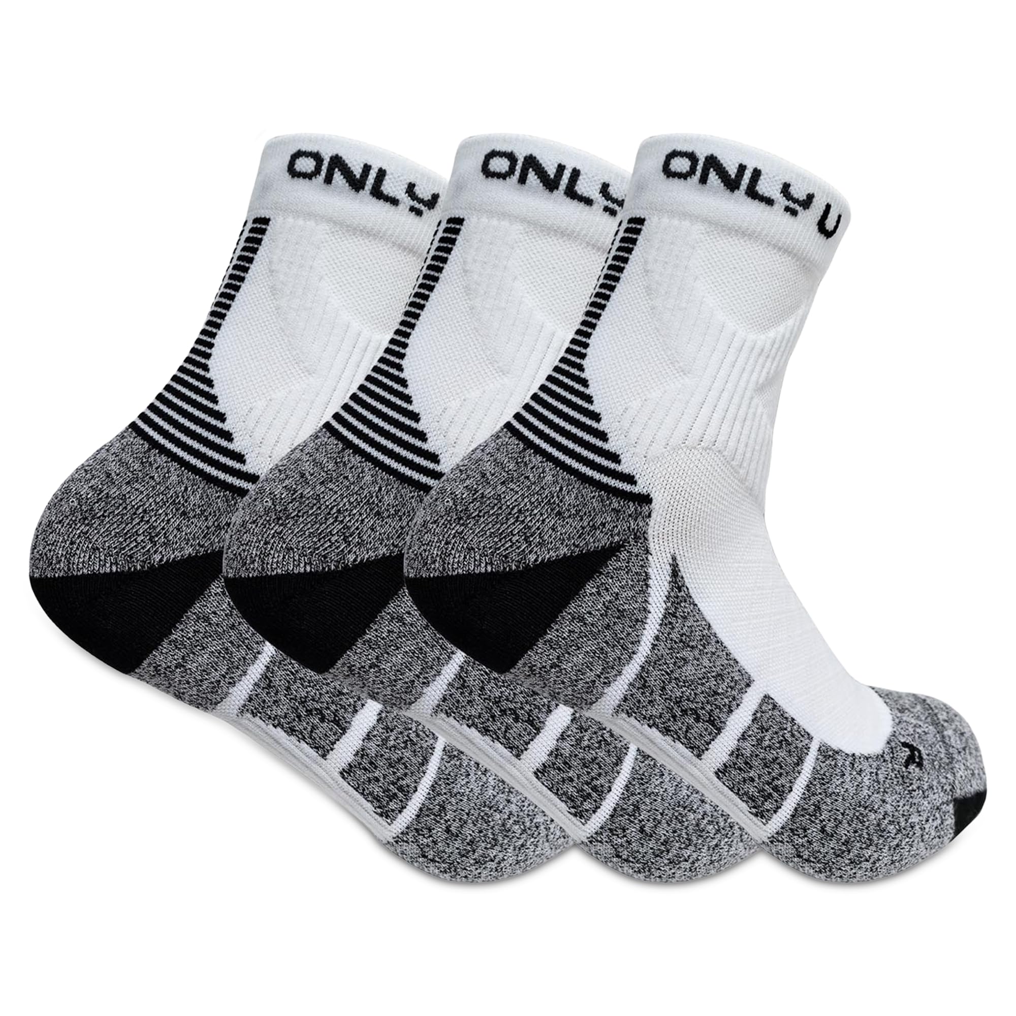 Quarter Running Socks – Premium Performance Moisture-Wicking Athletic Socks with Cushioned Anti-Blister Arch Support