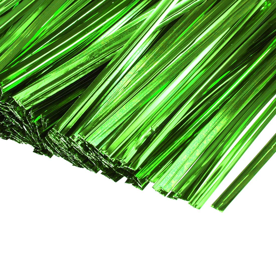 100-Count Metallic Green Twist Ties – 3 Inch Long, For Party Favor Bags & Treat Packaging - View #7