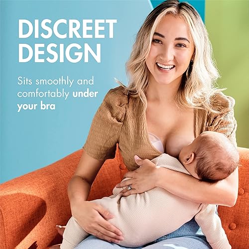 Miniatura 4 de Boon TROVE Silicone Manual Breast Pump with Travel Pouch - Hands Free Breast Pump - Passive Breast Milk Collector Shell for Newborns - Breastfeeding