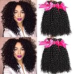 Hermosa 10A Curly Human Hair 3 Bundles 12 14 16 inch 100% Unprocessed Brazilian Curly Hair Bundles Soft Remy Hair
