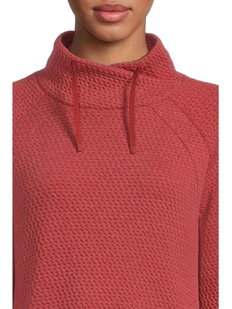 Orange L.L.Bean Ridgeknit Crossneck Pullover