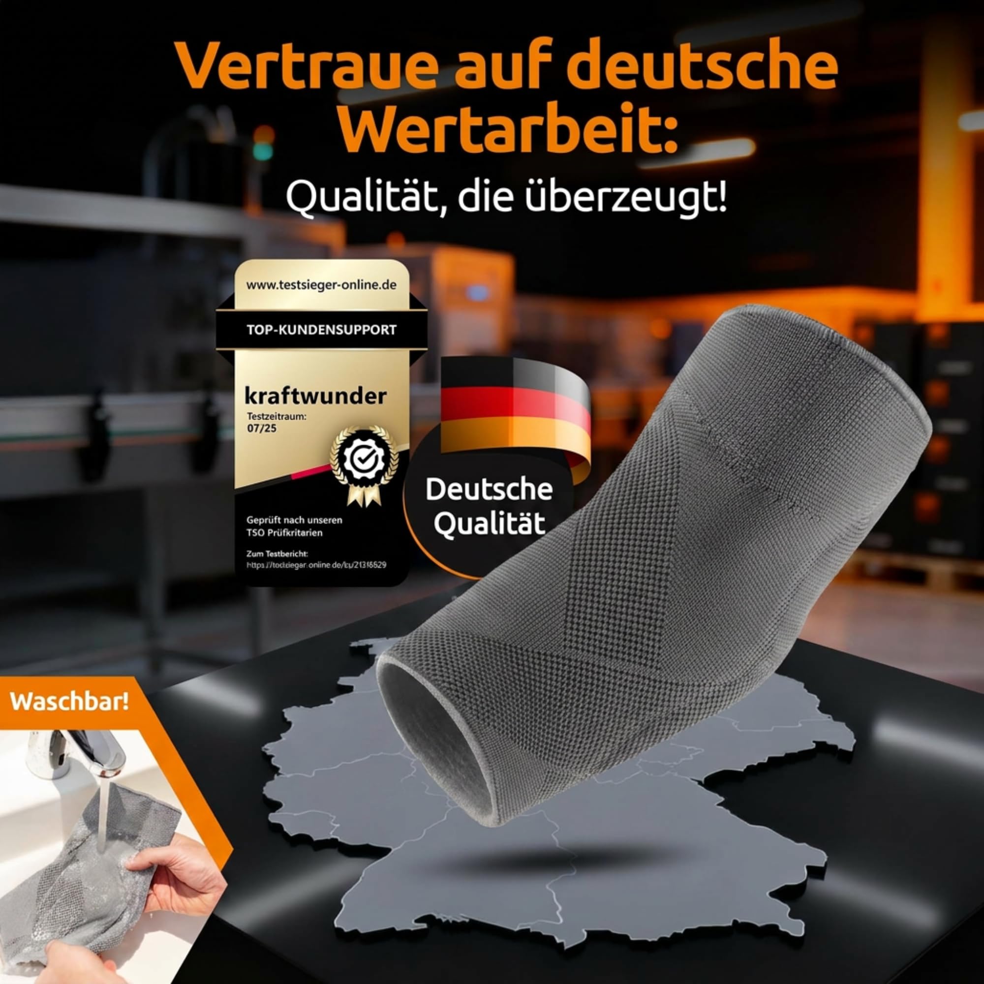 Coudière pour le tennis et le golfeur, avec billes de gel, fabriquée en Allemagne, pour homme et femme, sport et quotidien (gris, XS, double face)
