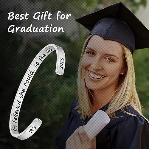 Miniatura 5 de M MOOHAM Graduation Gifts for Her Him 2025, Inspirational Graduation Bracelets Class of 2025 High School College Graduation Gifts for Her with