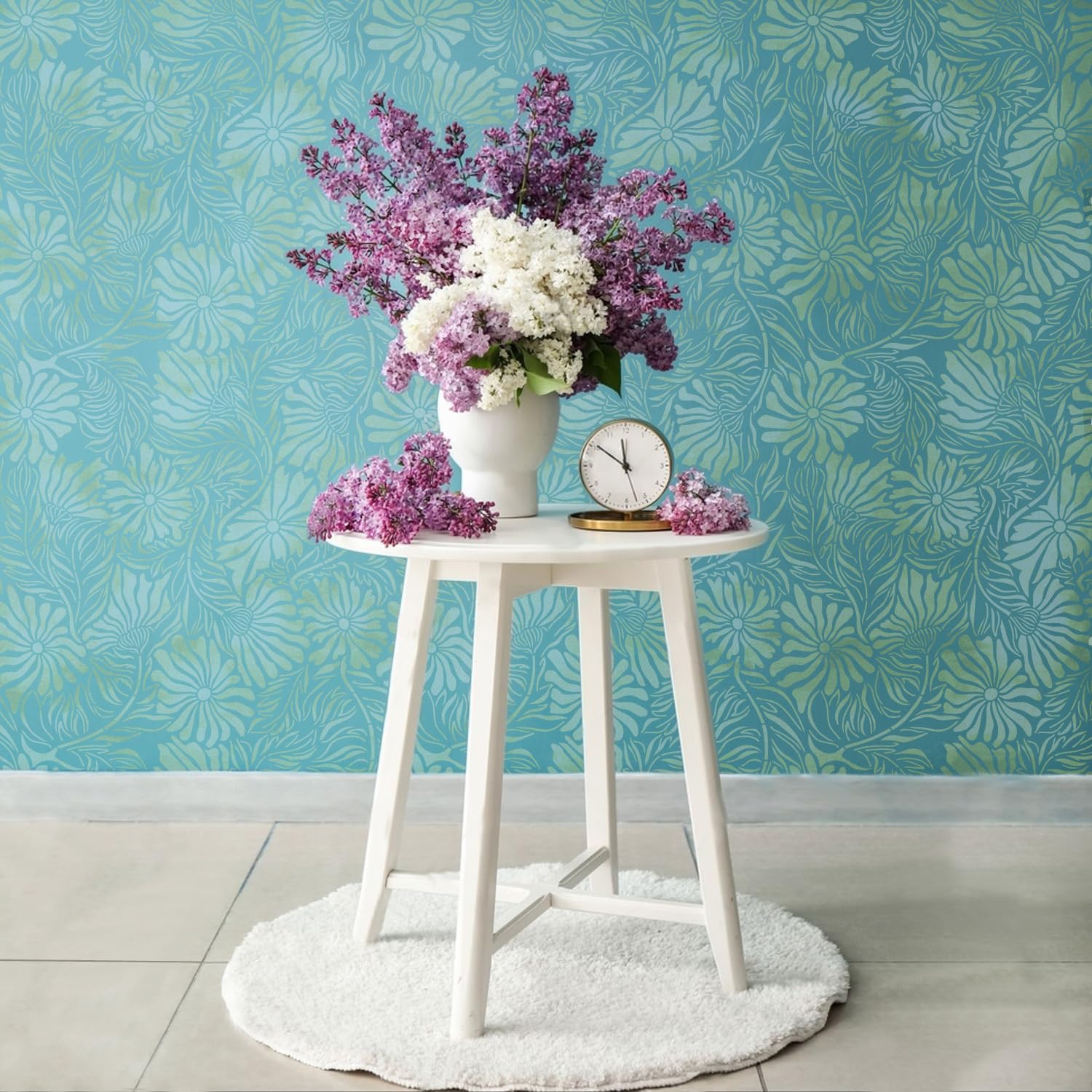 GSS Designs, Stencil a forma di margherita, 40,6 x 40,6 cm, stencil riutilizzabili per pittura su legno, pareti, mobili, tessuto, tela, fai da te, per progetti artistici e decorativi per la casa