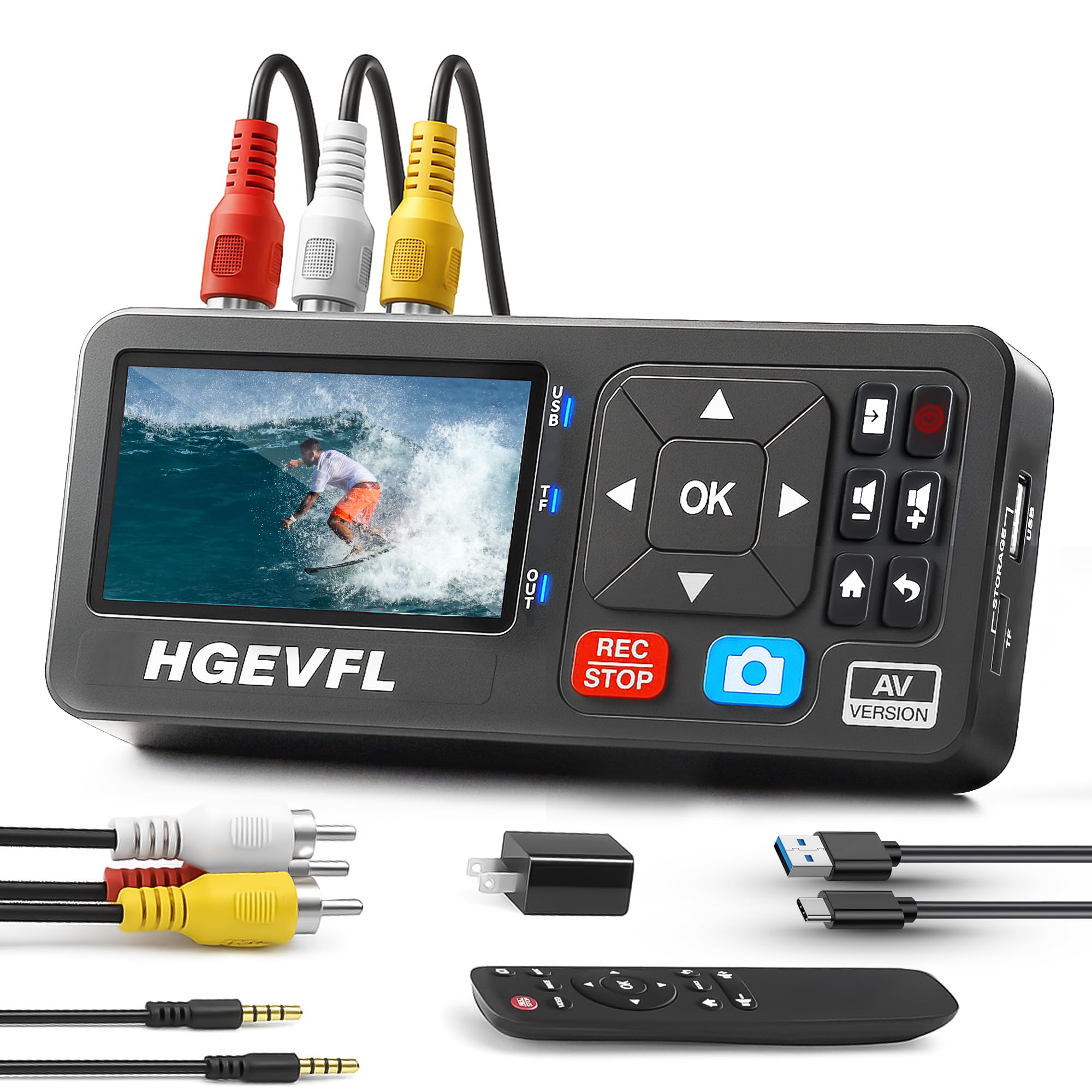 HGEVFL VHS to Digital Converter, Gray : Amazon.ca: Electronics