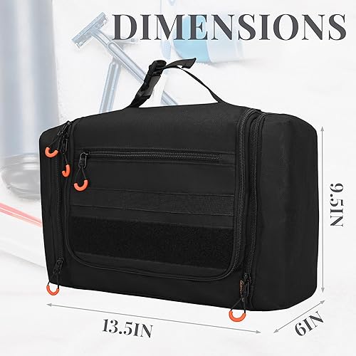 Miniatura 7 de Estuche táctico grande de transporte de viaje para ostomía bolsa de colostomía con correa para el hombro, bolsa de suministros de ostomía colgante