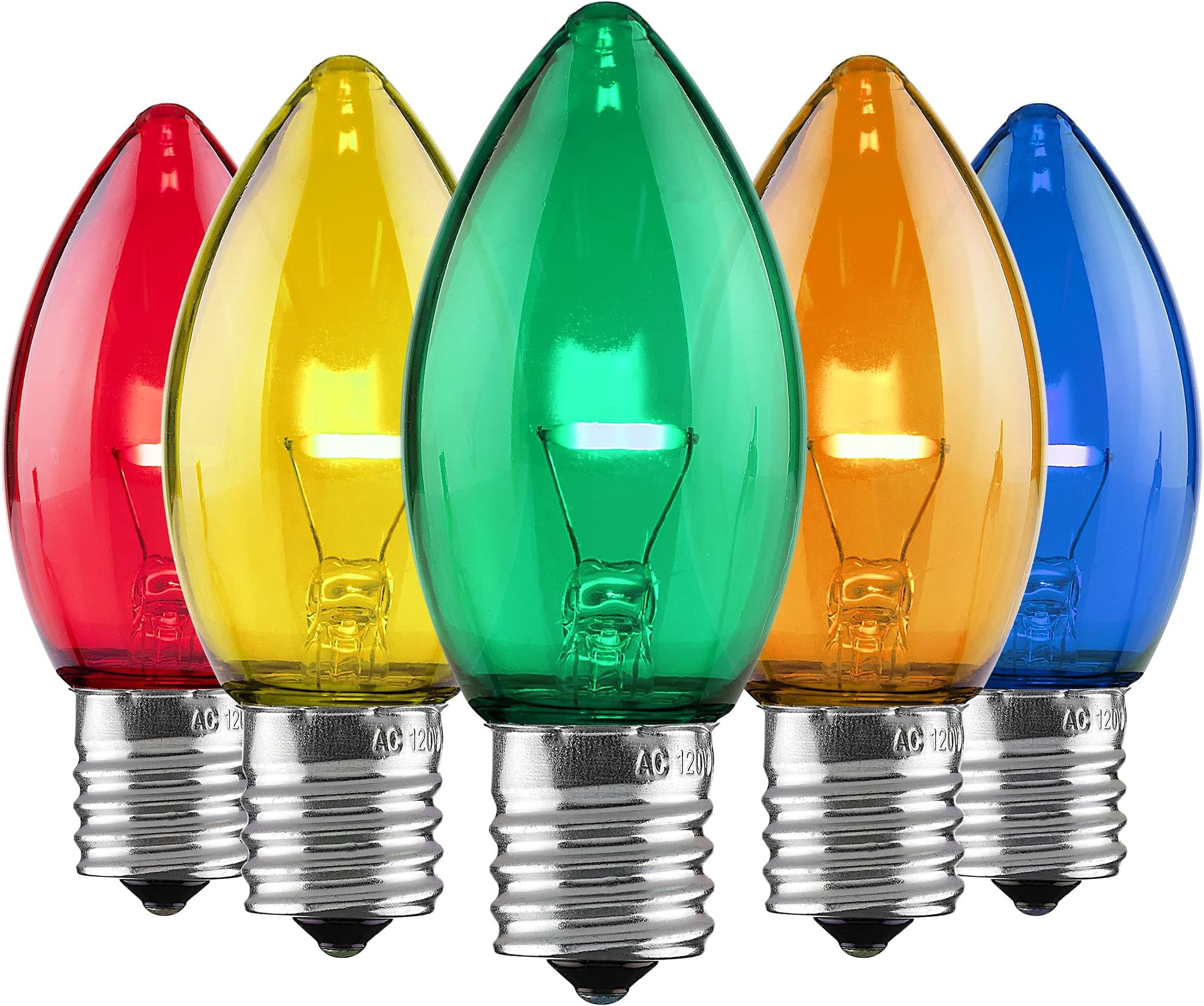 Set of 25 Holiday Lighting Outlet C9 LED Christmas Lights Multi