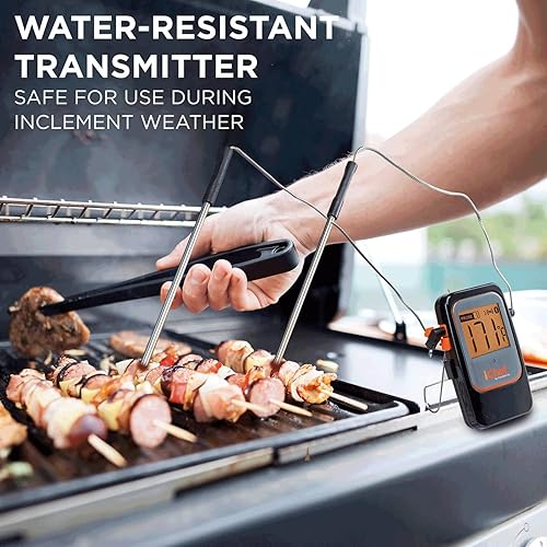 Miniatura 7 de MAVERICK BT-600 iChef Bluetooth Digital Lectura Instantánea Cocina Cocina Asado Ahumador Barbacoa Sonda inalámbrica Termómetro Carne, Negro