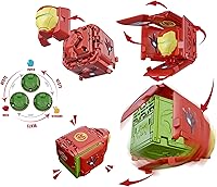 Vista 4 de Marvel Avengers - Paquete de 2 cubos de batalla Capitán América VS Black Panther, libera poder, ataque de lanzamiento, 2 cubos y 6 fichas, sistema