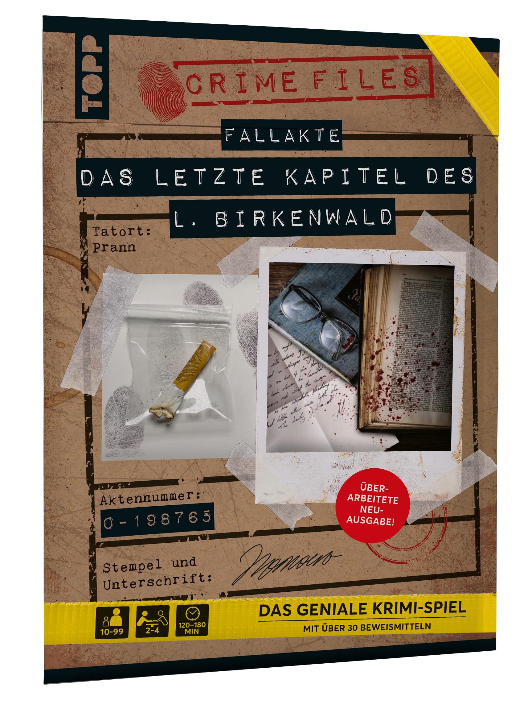 topp Archivos de Crimen – Fallakte: Das letzte Kapitel Des L. Birkenwald – Das geniale Krimispiel mit über 30 Beweismitteln: Tatort Escape Room – AB 10 Jahren – für 2–4 Spieler