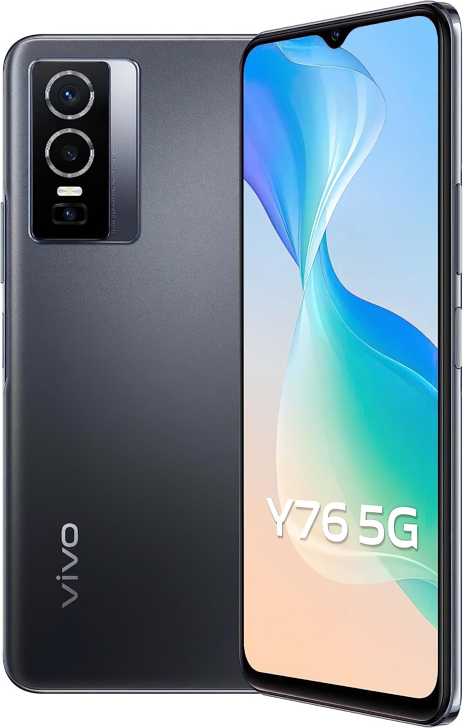 Y76 5G (Midnight Space, 8GB RAM, 128GB) 50MP Rear Camera | 5000 mAh Battery | 44W Charging | MediaTek 700 Processor | 12 Months Warranty + Bundle Set