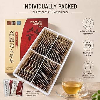 [HEALTH TEA] Korea Food Korean Ginseng Granule Tea 3g X 100T ?