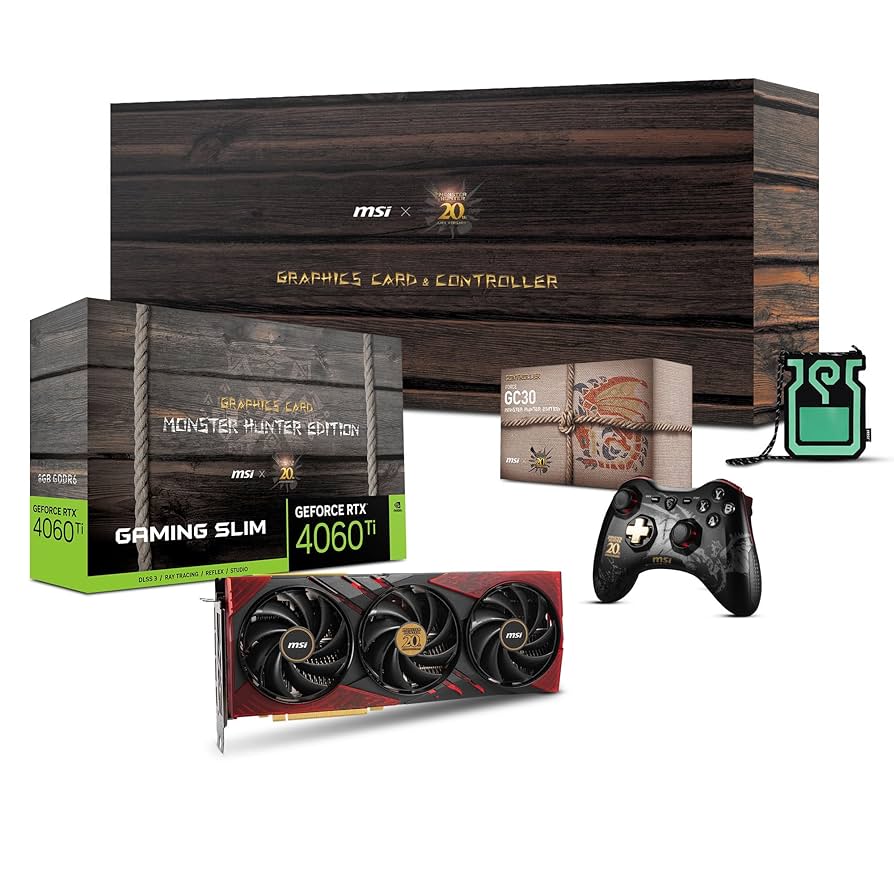 MSI Gaming RTX 4060 Ti 8G x GC30 Monster Hunter Edition