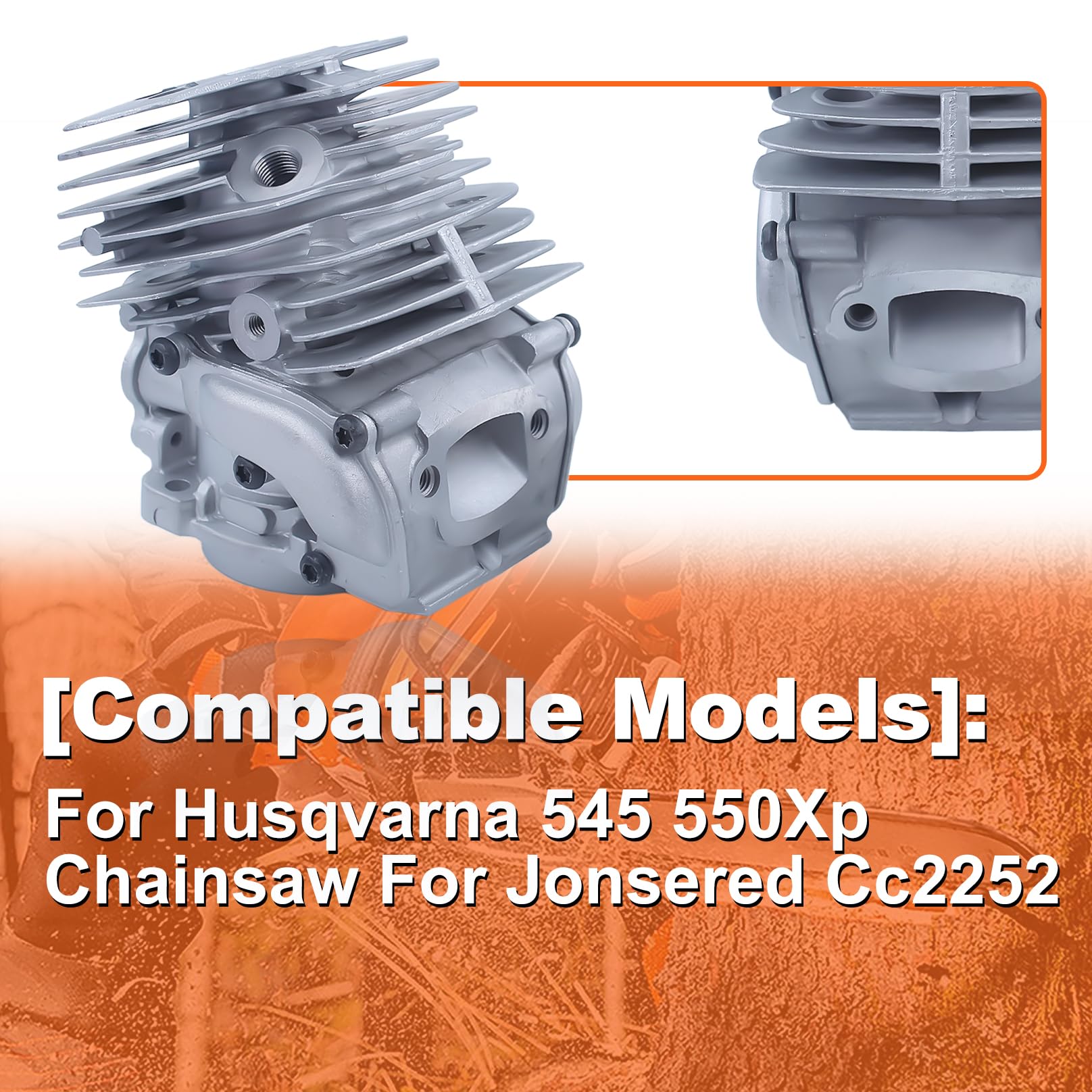 Kit Pistone Con Fasce Per Motosega HUSQVARNA 545 550XP Sostituzione 43mm 57 94961836