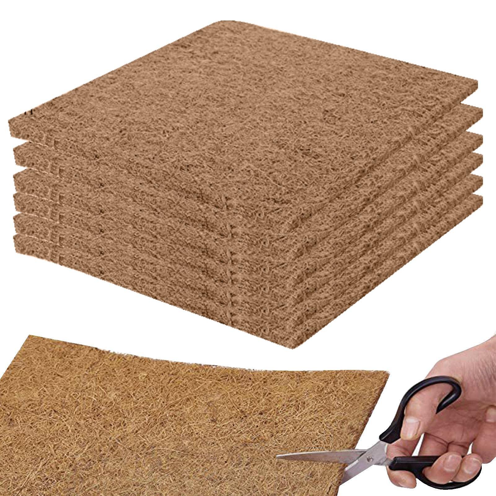 Aferzov 6/Set Bedding For Chickens | Fiber Bedding For Chicken Nesting Boxes | Chicken Coop Bedding Mats Poultry Supplies For Composting Hen Laying Eggs