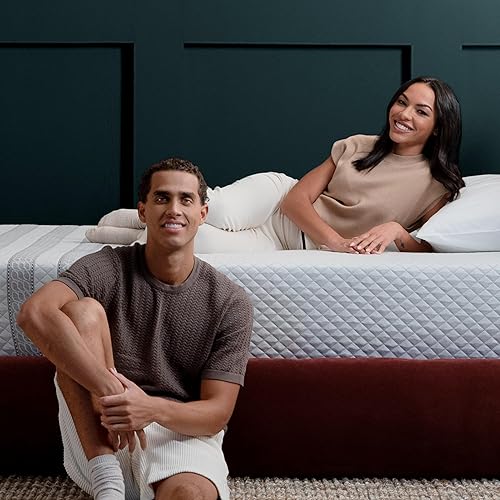 Miniatura 5 de Leesa Colchón de lujo híbrido de 11 pulgadas, interinspring y espuma premium blanca y gris, reina