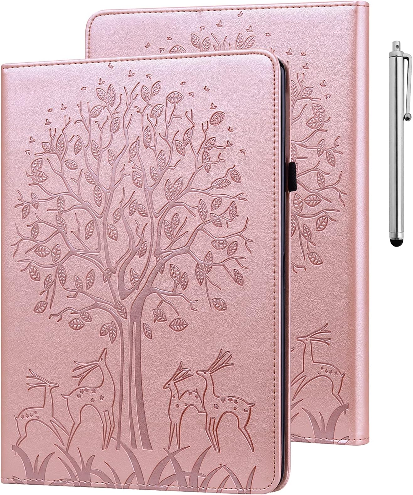 ALILANG Case for Lenovo Tab M10 HD 2nd Gen 10.1 Inch 2020 Case (TB-X306F/TB-X306X), PU Leather Card Slot Shockproof Smart Cover for Tablet Tab M10 HD Case-Golden