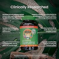 Vista 4 de Pólvora pura de espirulina hawaiana., 732894010048, tabletas 500mg, 1