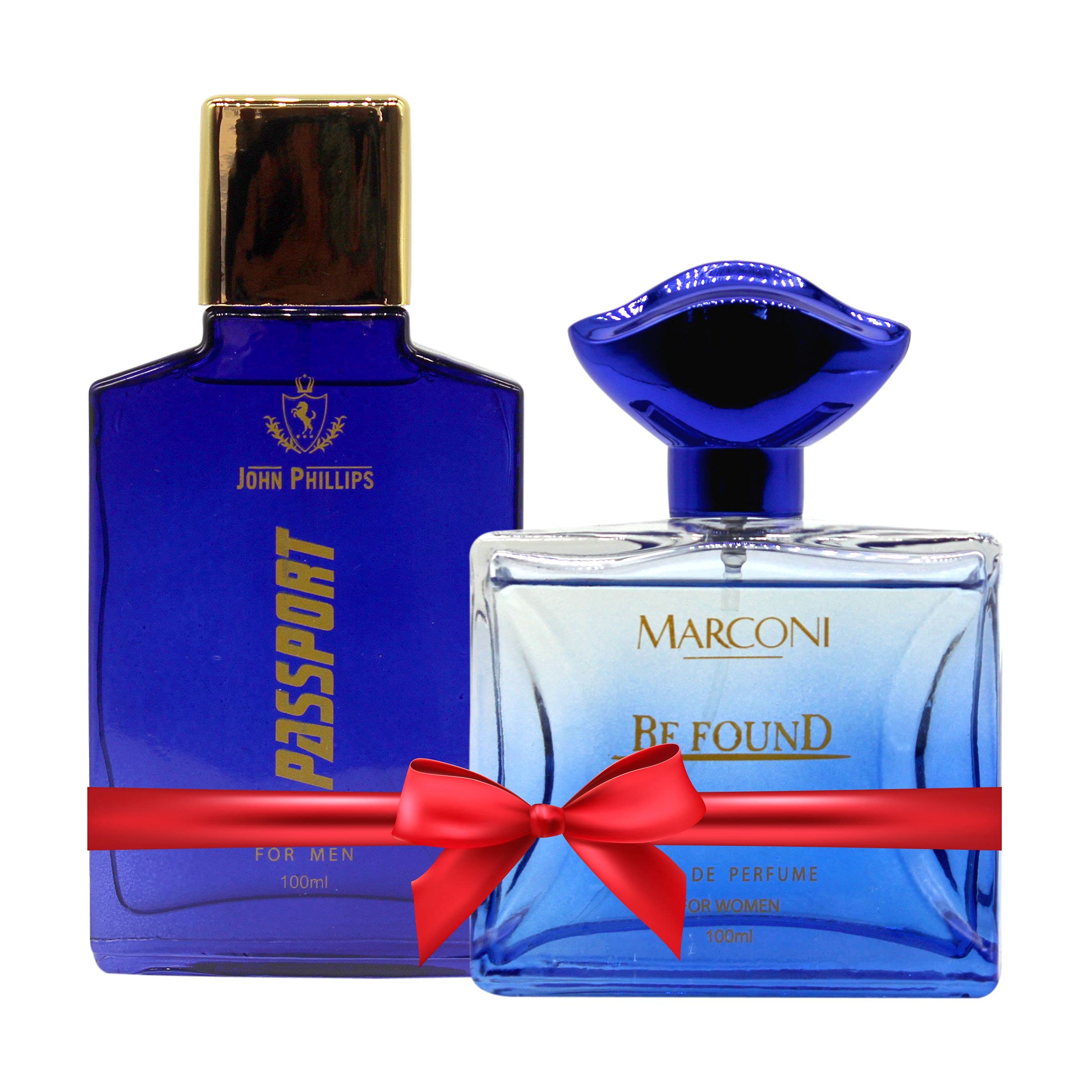 JOHN PHILLIPS PASSPORT & BE FOUND Eau De French Perfume Combo Gift Set For Men & Women(Pack Of 2,200ML)