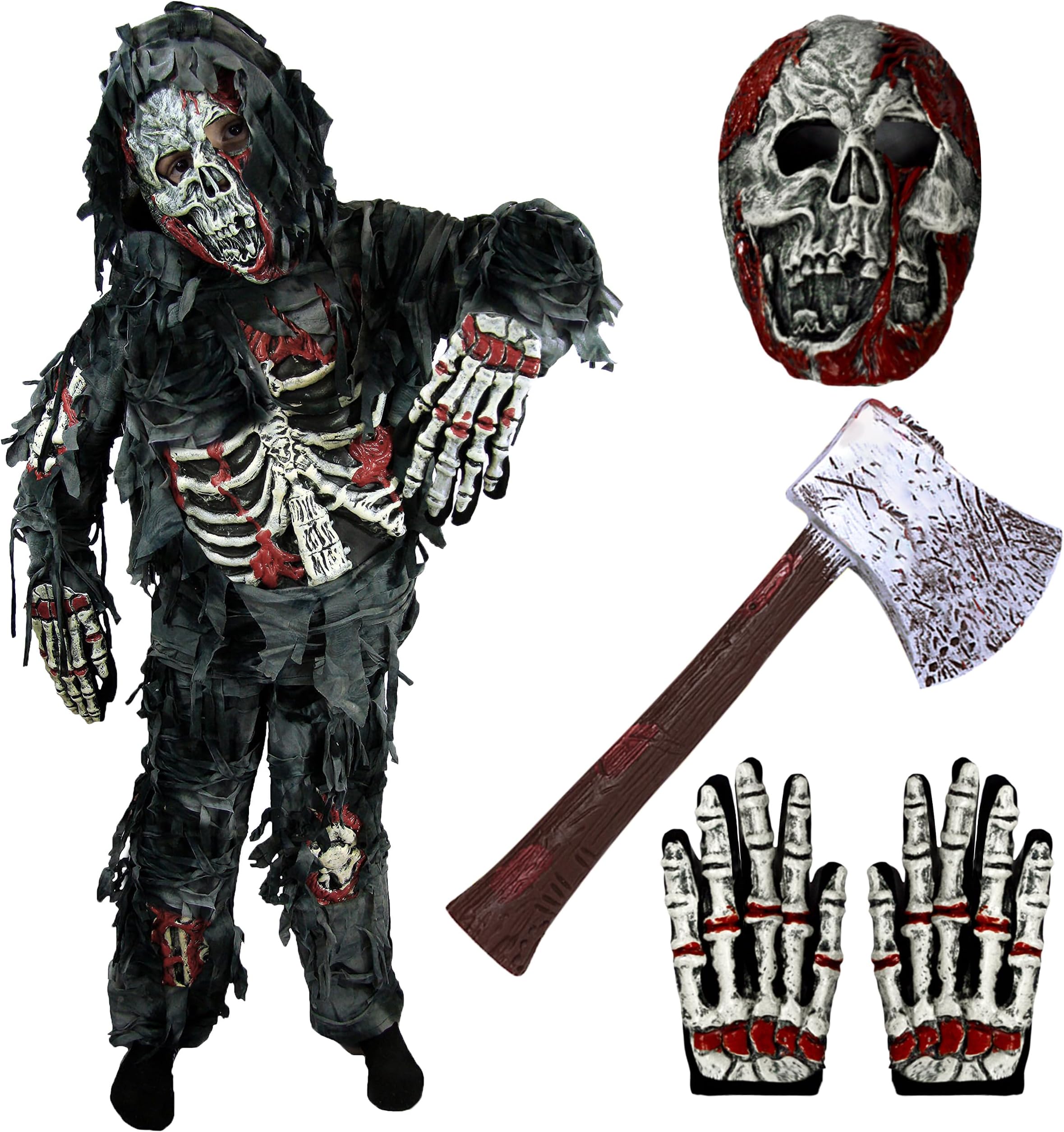 Spooktacular Creations Zombie Costume for Kids, Scary Halloween Costume for Boys, Halloween