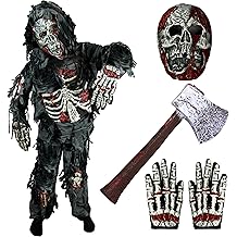 Zombie Costume for Kids, Scary Halloween Costume for Boys, Halloween