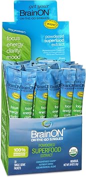 E3LIVE BrainON - Concentrated E3AFA - On-The-Go Singles - 30 Count Box