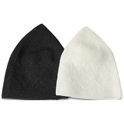 Casco De Calavera Juego de 2 gorras de punto debajo del casco, gorro de calavera, unisex para dormir en la puerta, para el cabello Peci Tukısh Kufi, blanco y negro, para hombres y mujeres