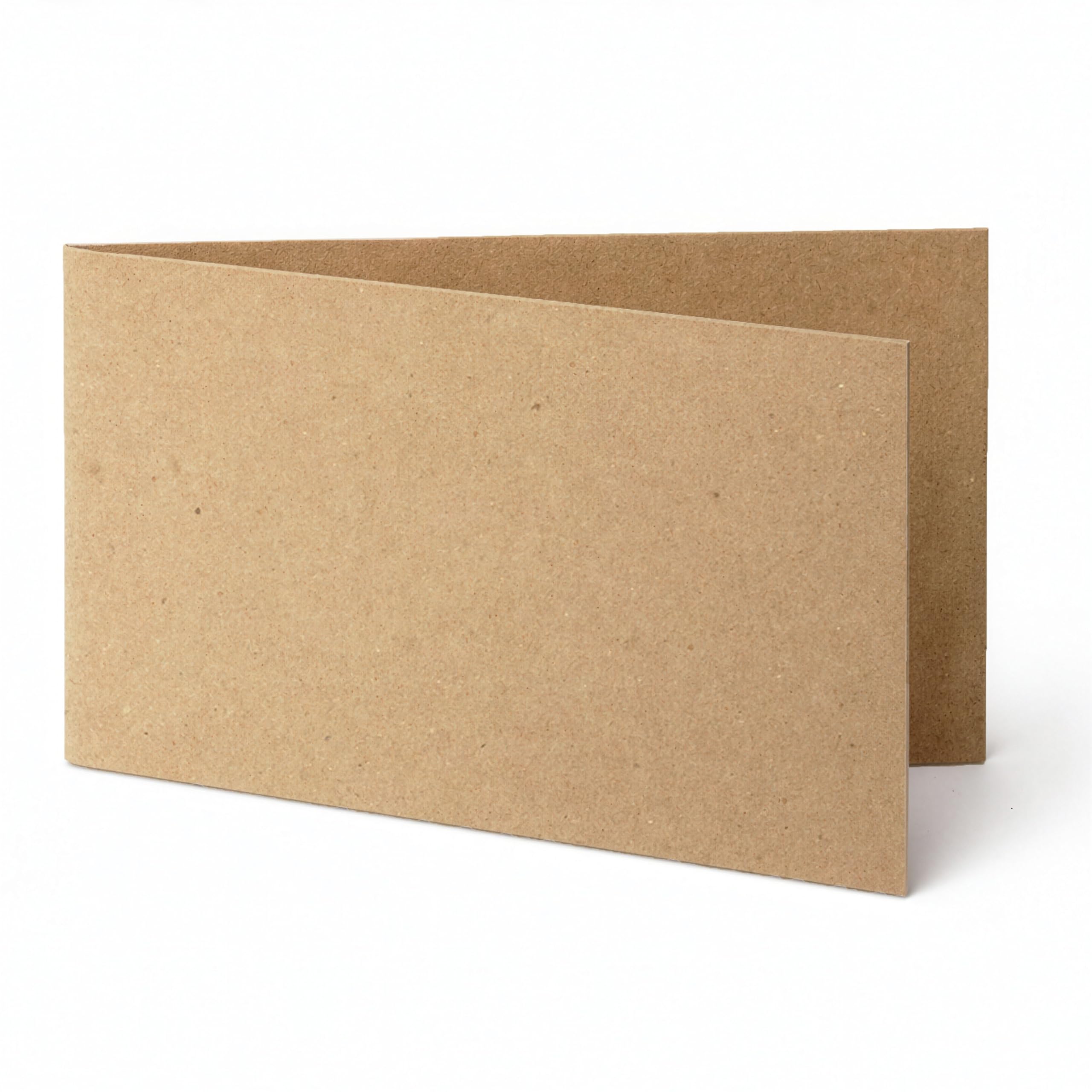 50 Pack 3" x 4.5" Folded Cardboard Card Protector for Vending Machines – 22pt Thick pH Neutral Recycled Chipboard – 3" x 9" Scored to Fold – for Trading Cards & Tattoos – Made in USA