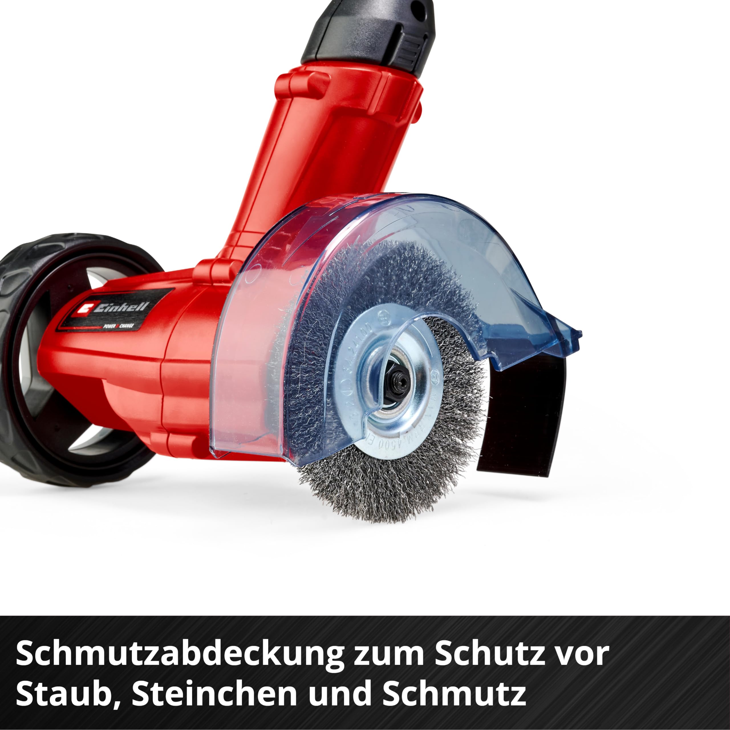 Einhell Akku-Fugenreiniger GC-CC 18 Li Kit Power X-Change (18 V, wechselbare Fugenbürsten aus Nylon & Stahldraht, Teleskop-Führungsholm, inkl. 1x 2,0 Ah Akku + Ladegerät)