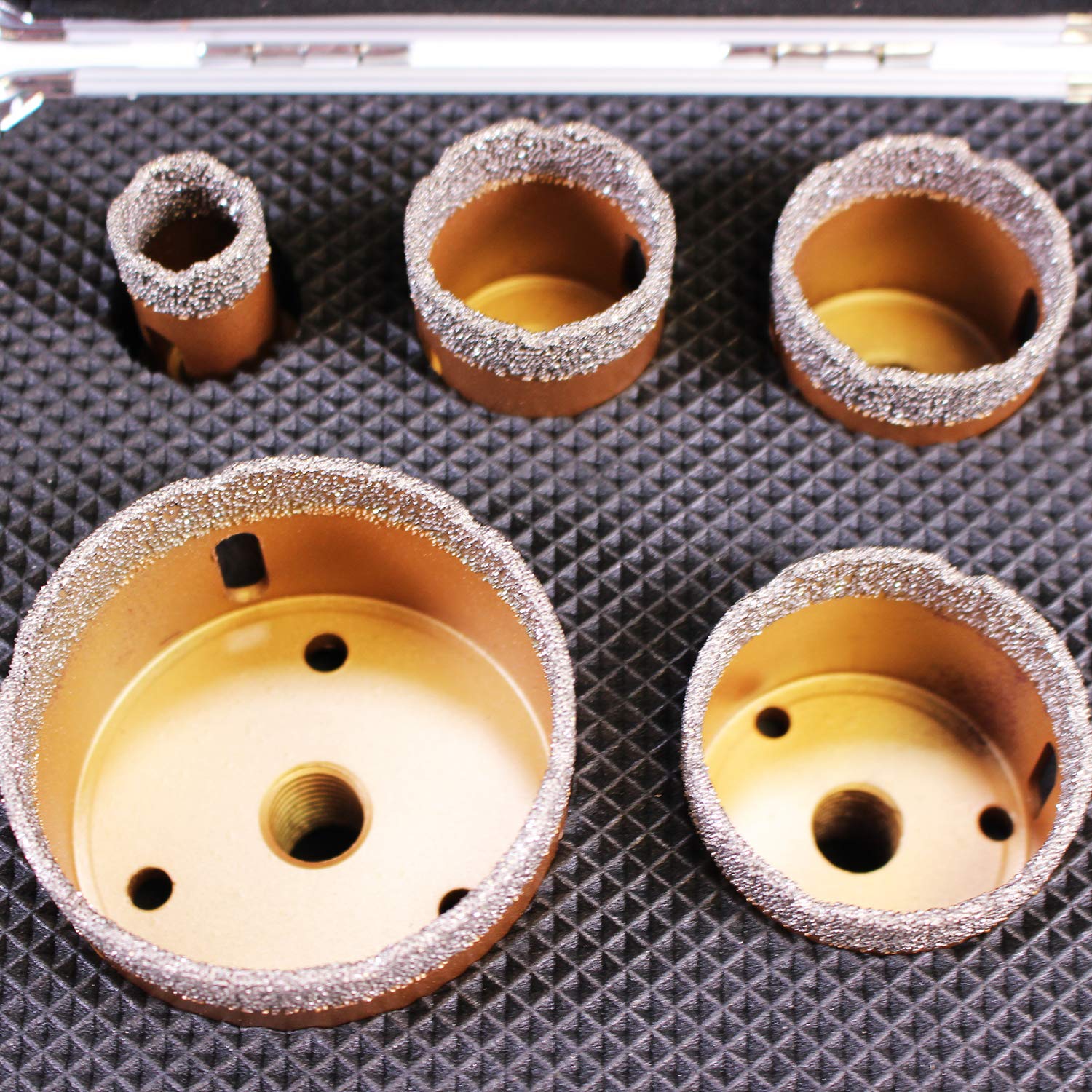 Specjalny zestaw diamentowych koronek wiertniczych do szlifierek kątowych M14 średnica koronki wiertniczej do płytek M14: 20 mm, 35 mm, 40 mm, 50 mm i 68 mm, wiertła do płytek dla najlepszych rezultatów