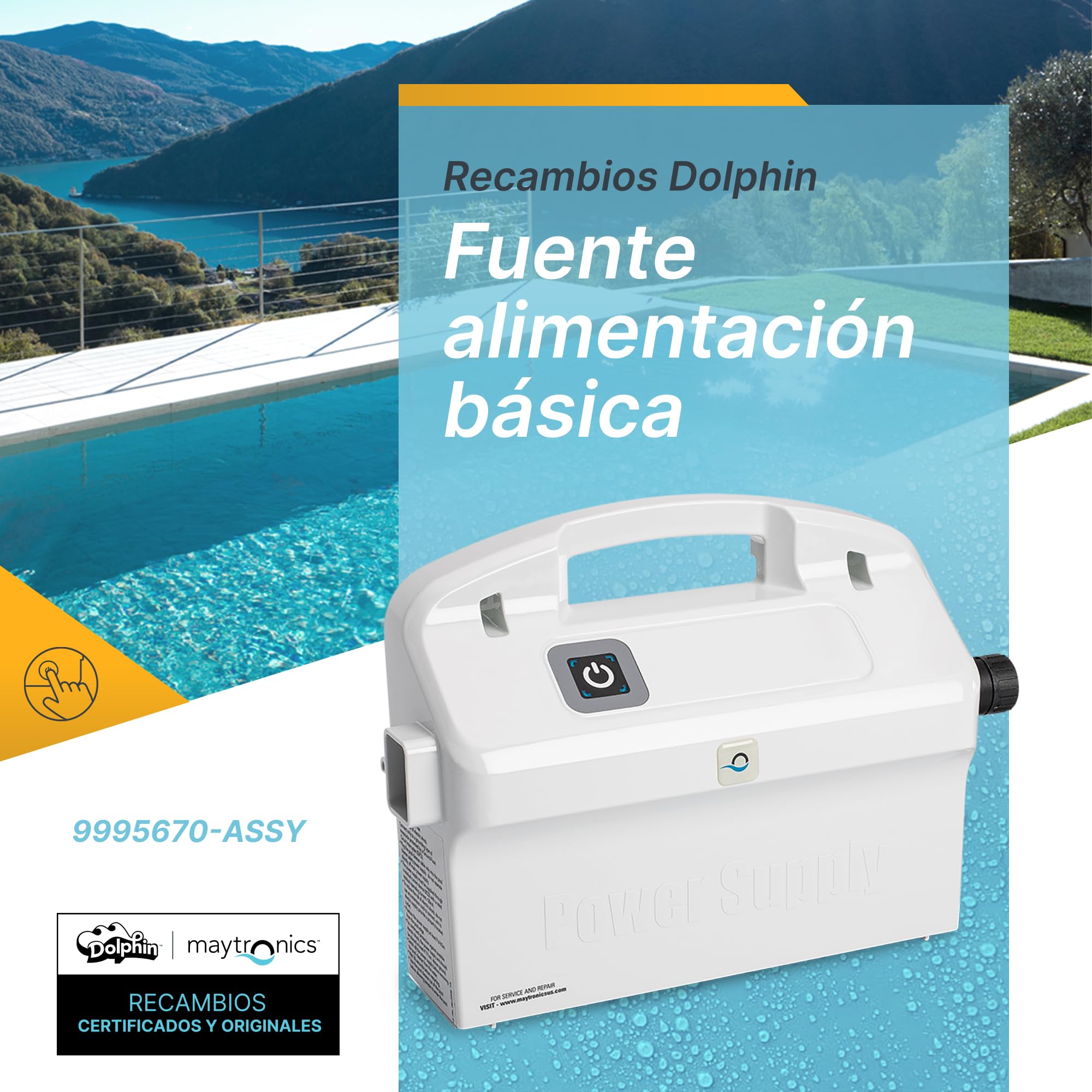 Dolphin Piezas de Recambio Originales - Fuente alimentación básica - Ref. Maytronics: 9995670-ASSY