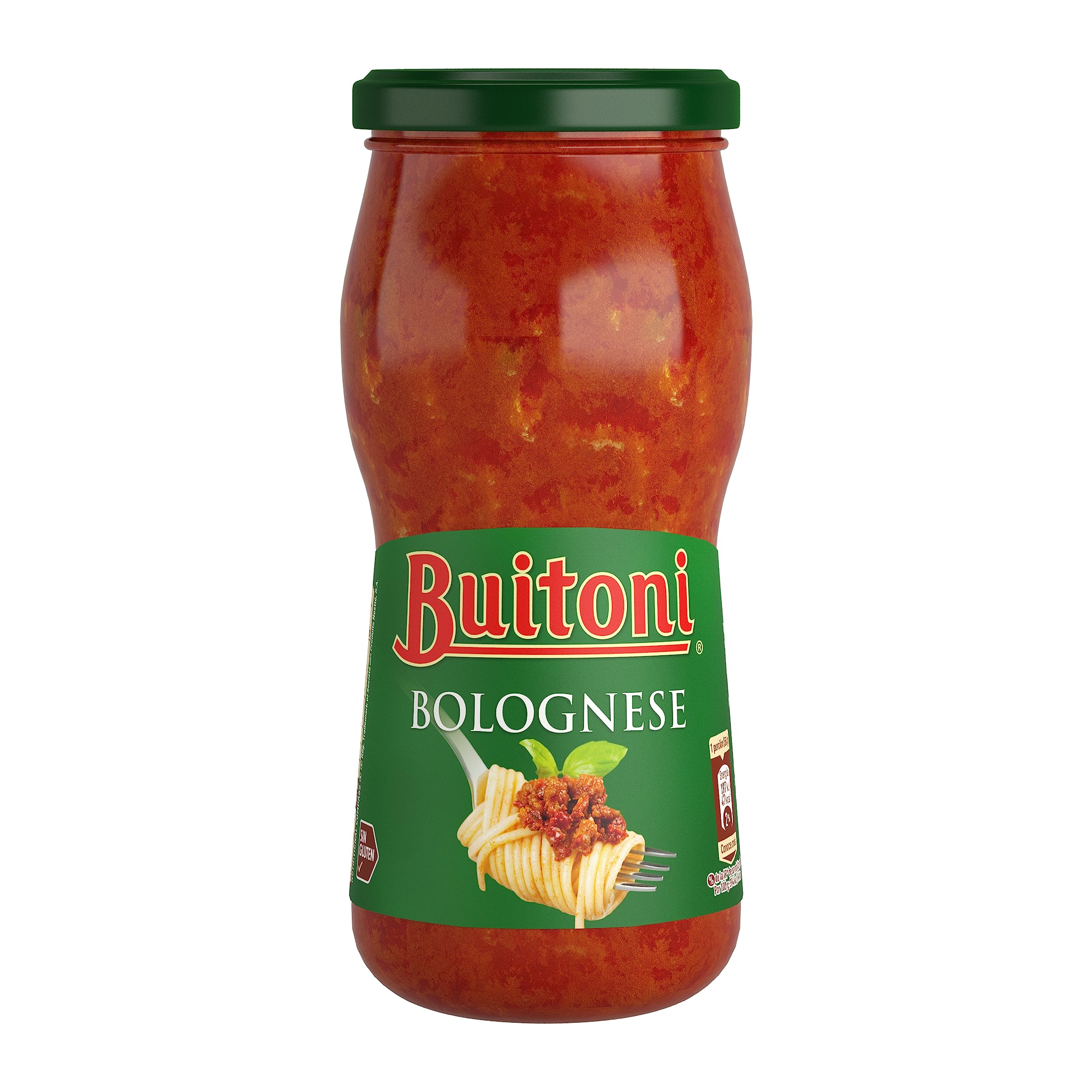 BUITONI Salsa Boloñesa Frasco 400g, Sin Gluten, Pack de 12