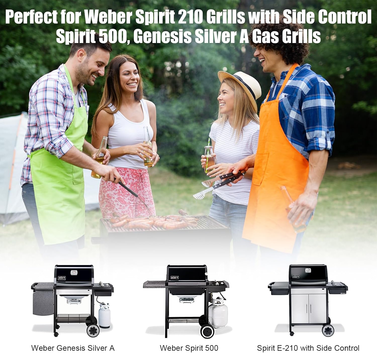 99251 Grill Grease Tray Replacement for Weber Genesis Silver A,Drip Pan for Weber Spirit 200 Series, Spirit E-210 with Side-Mounted Control Knobs,Spirit 500 Grease Tray Parts for Weber 85897