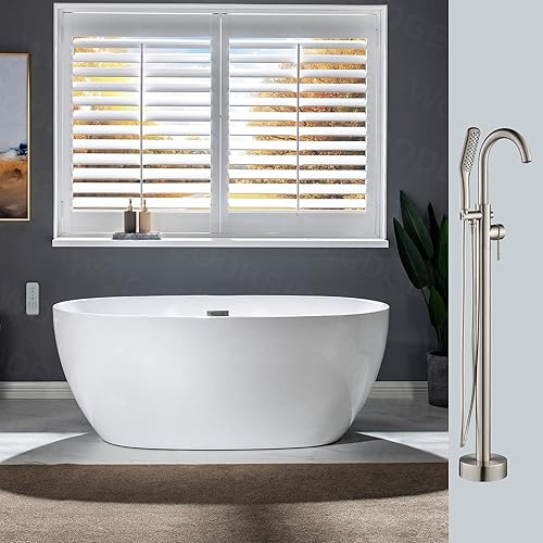 WOODBRIDGE BTA1518-BN-Drain O F0001BNSQ Bañera níquel cepillado