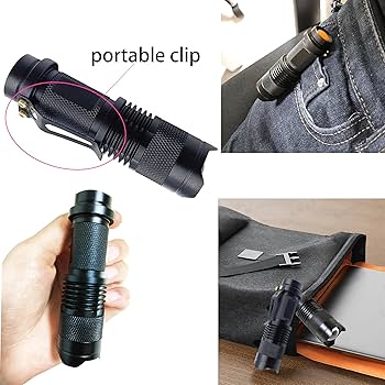 サイトマーク●T6 600ルーメン Flashlightキット●SM73009K Multimode LED Black Flashlight with Red Green & Blue Filters