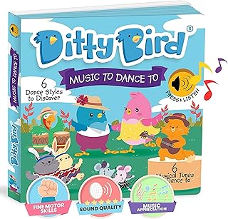 DITTY BIRD Baby Musical Sound Toy | Music for Infants and Babies | Books for Toddler 1-3 | Sound Books for Toddlers | Interactive Musical Toy