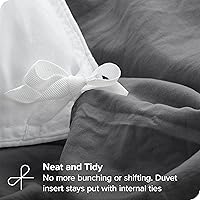 Vista 5 de Bare Home - Funda arenada de edredón de tamaño completo, colección 1800 Premium de microfibra cepillada ultrasuave, de fácil cuidado