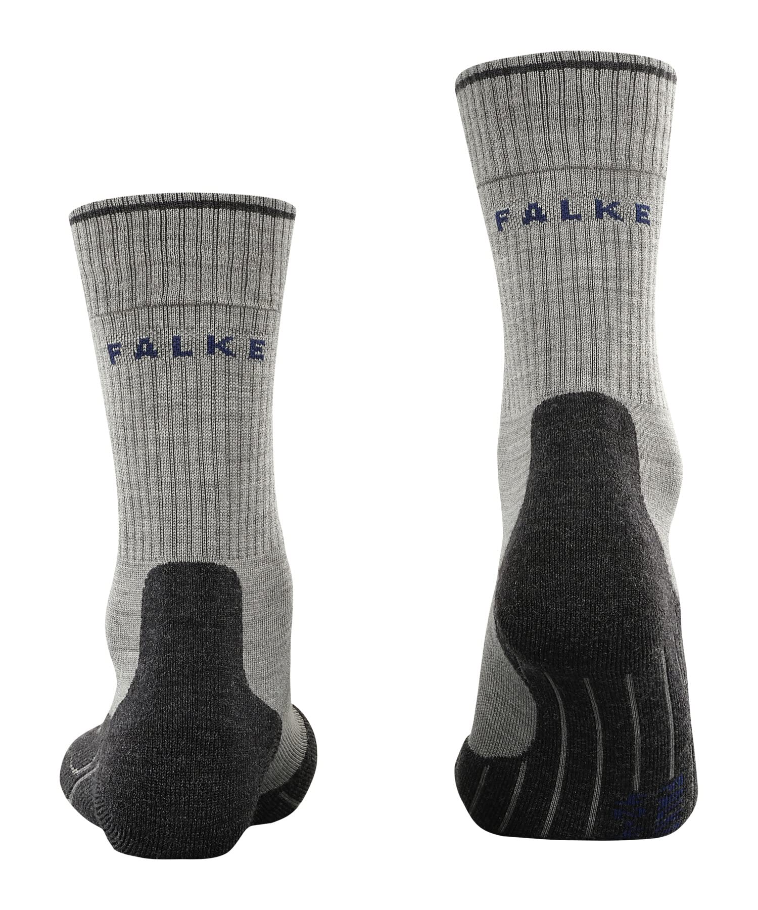 FALKE Męskie TK2 Wool Silk Skarpety Trekkingowe średnio wyściełane długie ciepłe na wędrówki bardzo wygodne oddychająca regulująca temperaturę neutralizująca zapachy wełna materiał funkcyjny 1 Para
