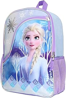 Disney Frozen Elsa 16" Girls Bag School Travel Backpack With Reflective Designs