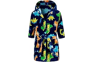 Kids Cartoon Hooded Bathrobe: A Comfortable and Playful Bathtime Essential