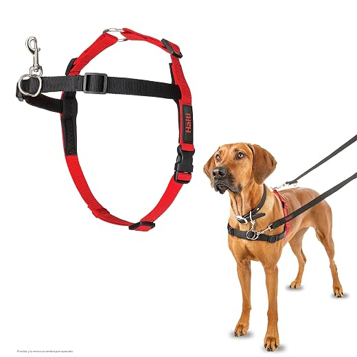 Halti Front Control Harness - Prevent Your Dog from Pulling on the Leash, Adjustable, Lightweight and Easy to Use Dog Training No Pull Dog Harness for Large Dogs (Size L)
