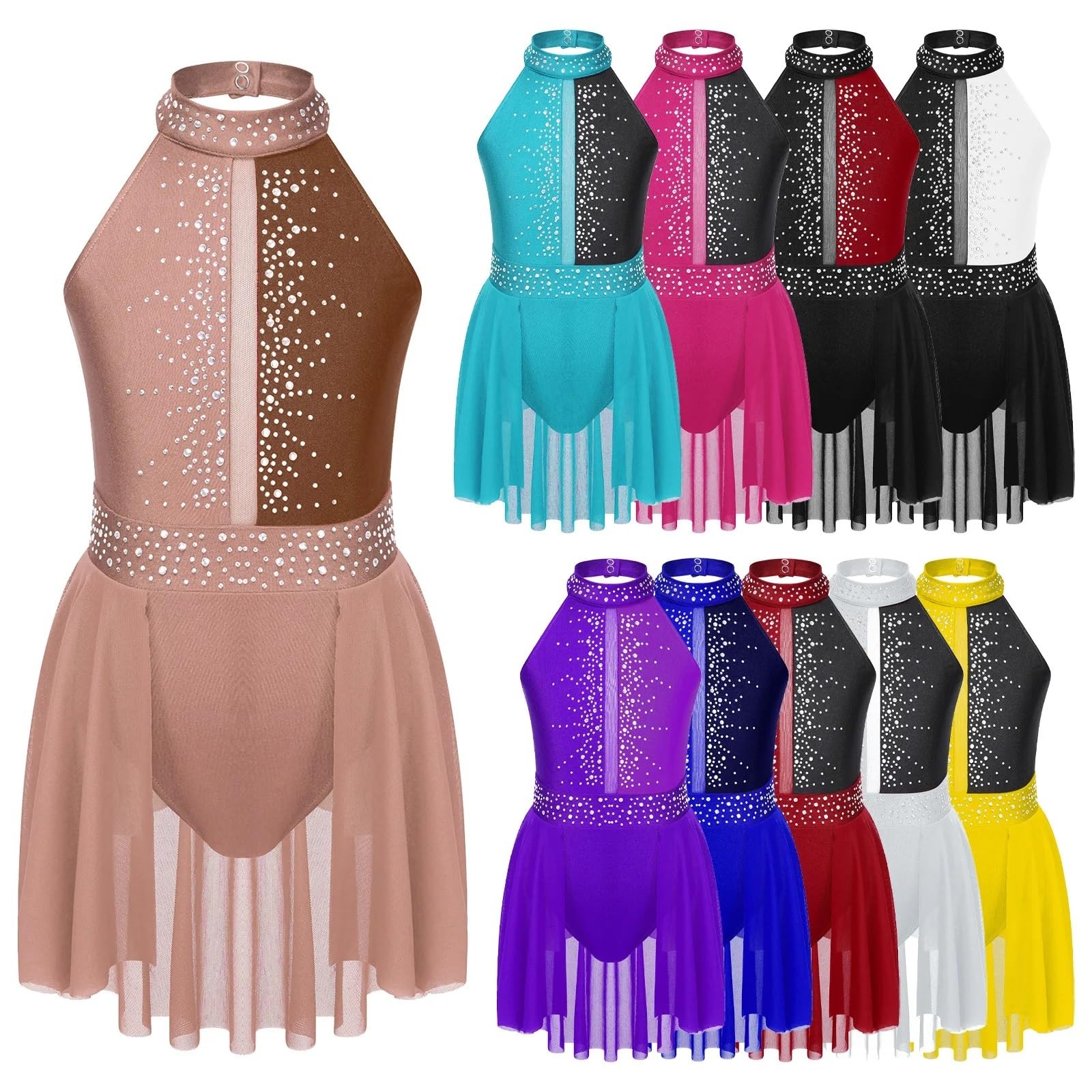 Gymnastikanzug Mädchen Mädchen Ballettkleid Ballettanzug ...(12)