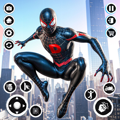 Echter fliegender Seilkämpfer-Held: Mafia City Spider-Spiele