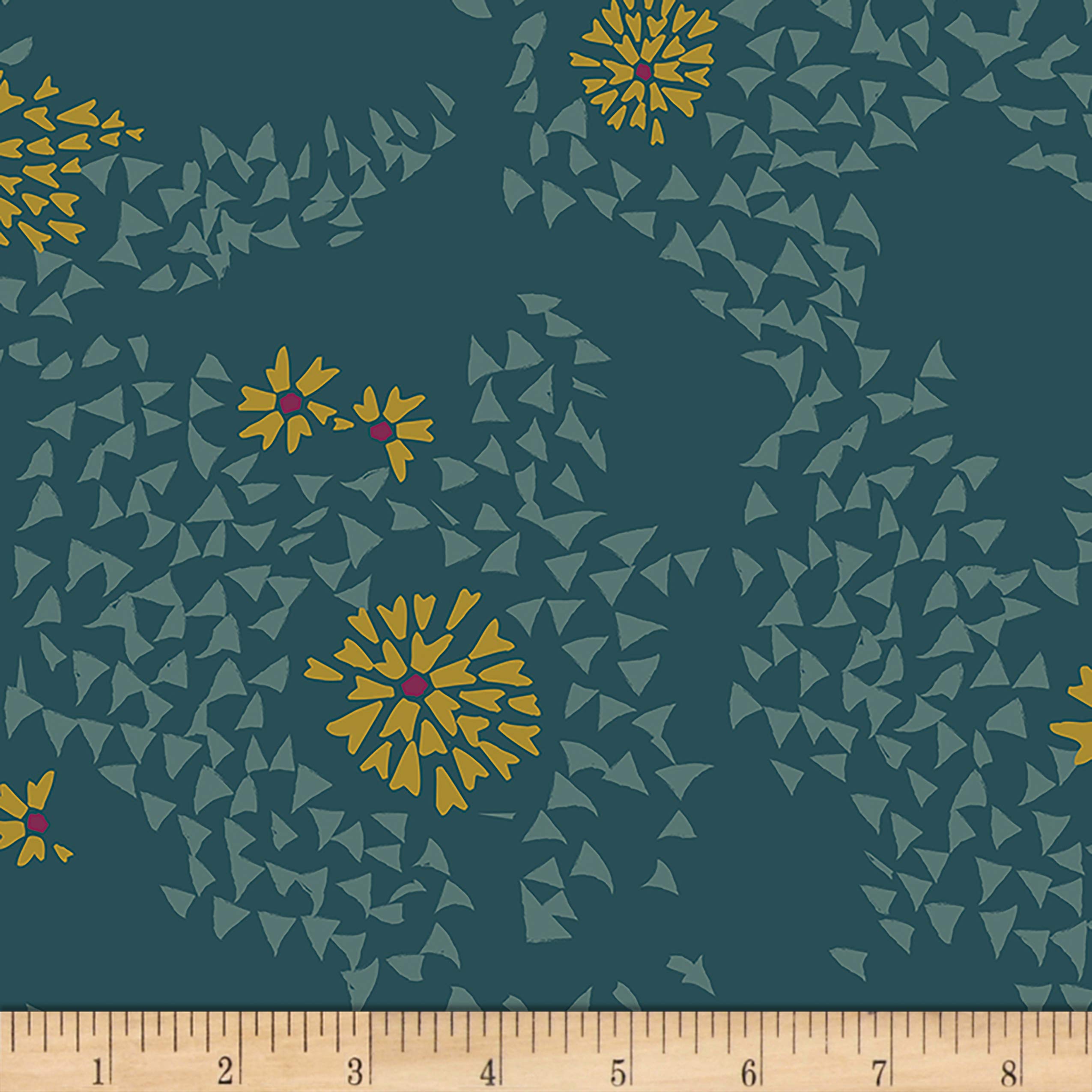 Art Gallery FabricsArt Gallery Fusion Shore Remains Splendid Fabric, Teal