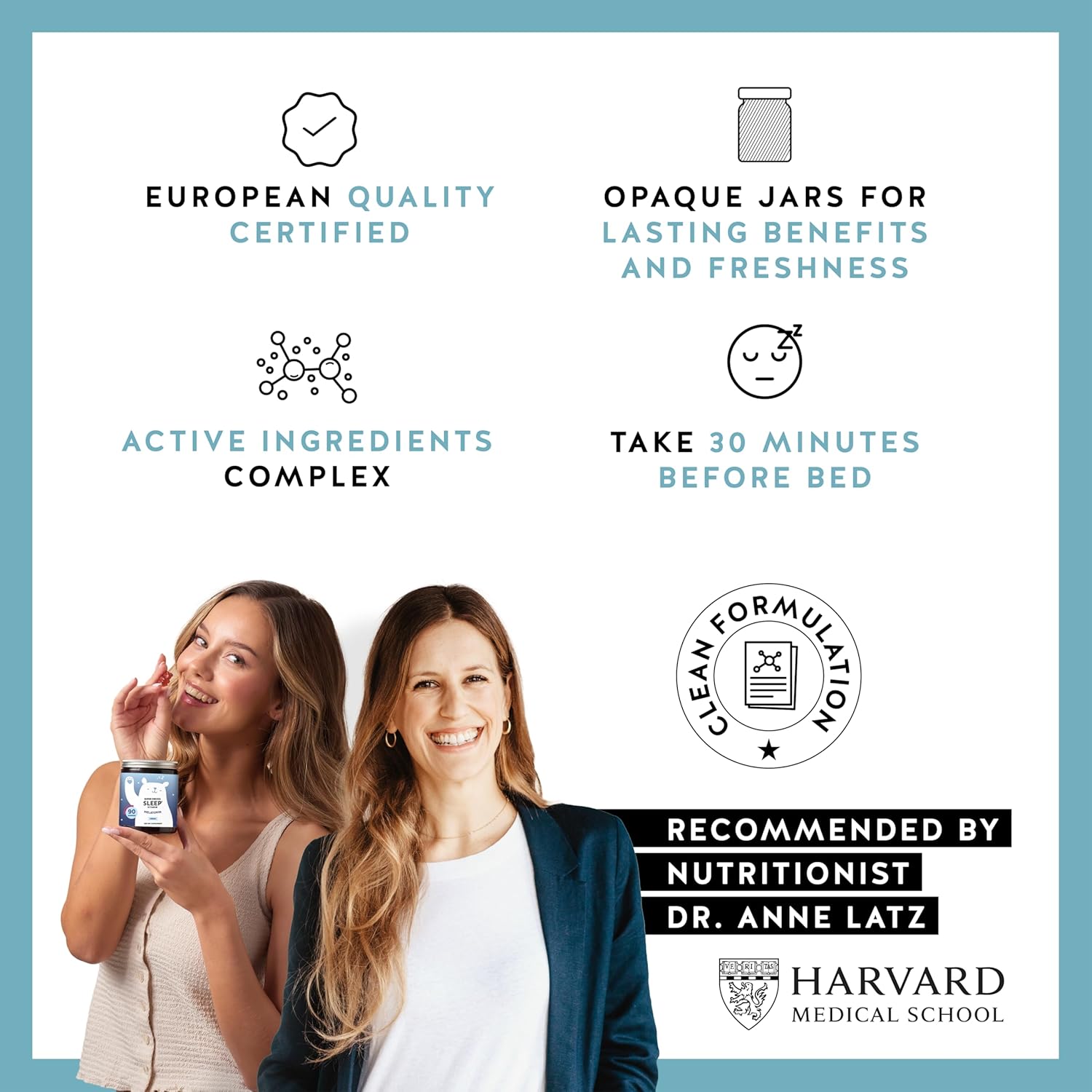 Bears with Benefits Vegan Melatonin 5mg Gummies, Sleep Gummies for Reduced time to Fall Asleep, with Vitamin B6 & Passion Fruit Extract - Super Snooze Sleep Vitamin (30 Gummies) - Image 4