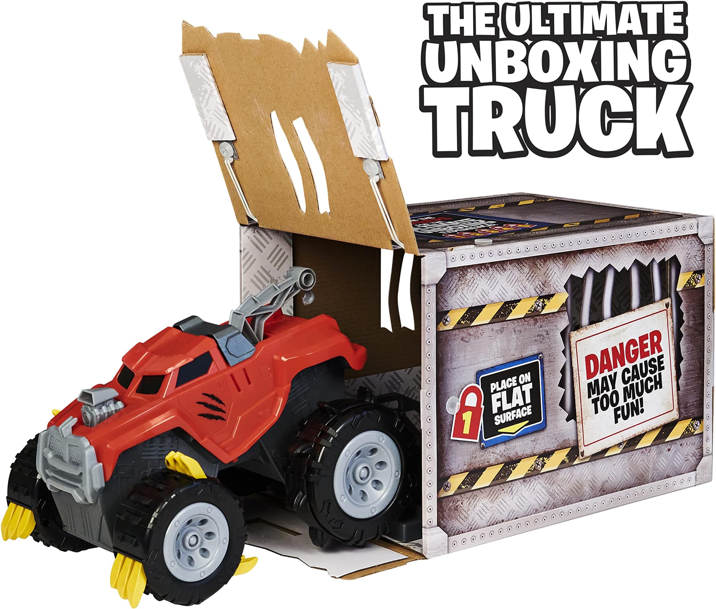 The Animal, Interactive Unboxing Toy Truck with Retractable Claws and Lights and Sounds, for Kids Aged 4 and up