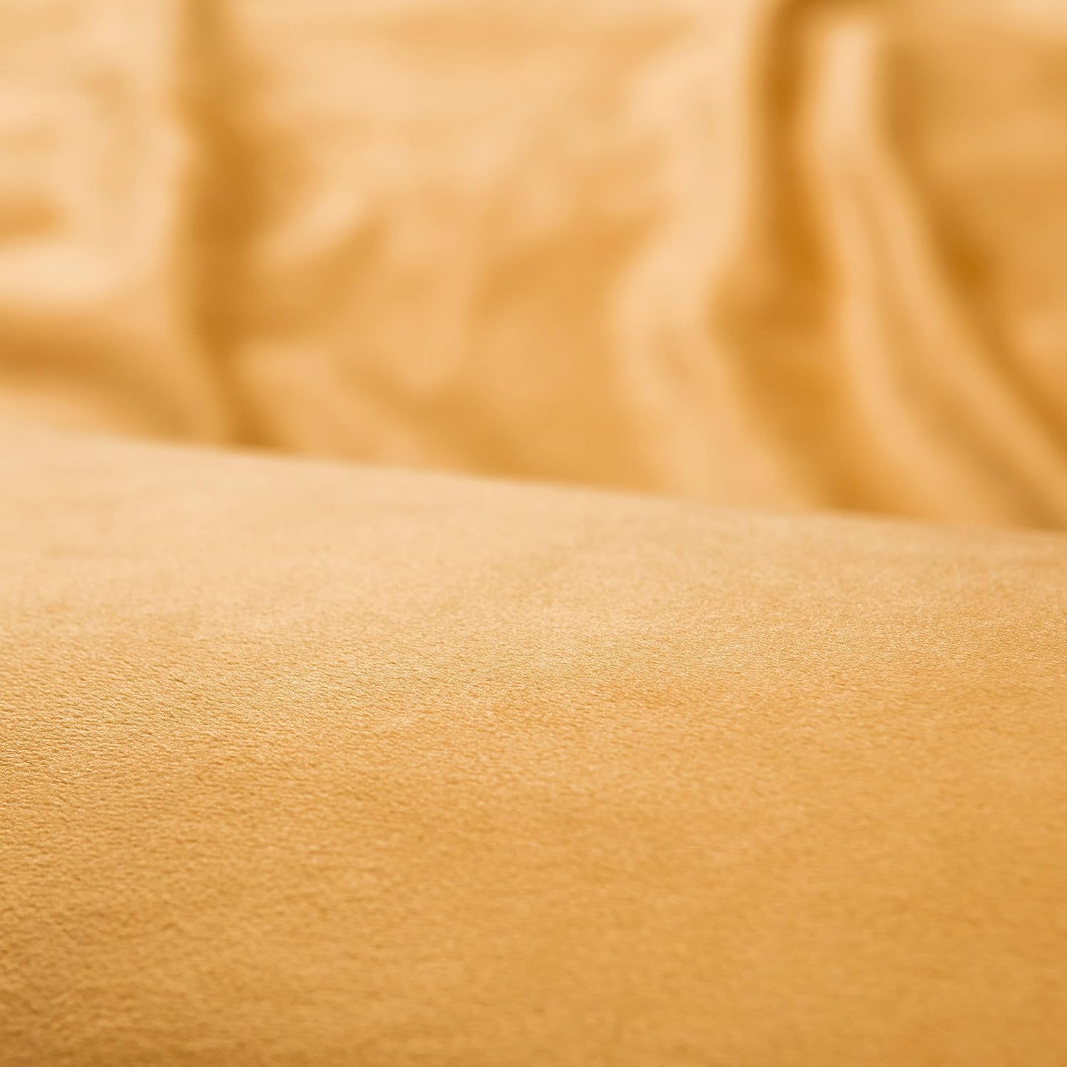 Chanasya Premium Velour Velvet Duvet Cover Set - Duvet Cover (104” x 90”) & 2 Pillow Shams (20” x 36”) - 3-Piece Set - Gold, King Size