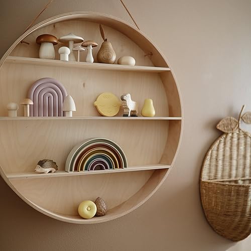 Miniatura 4 de mushie Juguete apilador arcoíris  Hecho en Dinamarca (ladera)