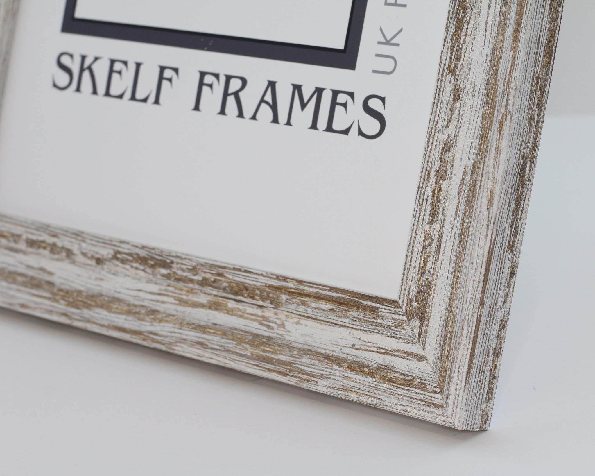 Skelf Frames 16 x 14 Inches Picture Photo Frame in Shabby White and