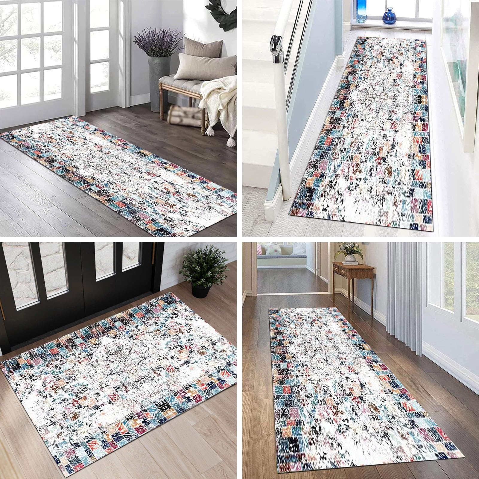 GEDIZ - Loper tapijt - Blauw - 60 x 200 cm - Polyester | Leen Bakker